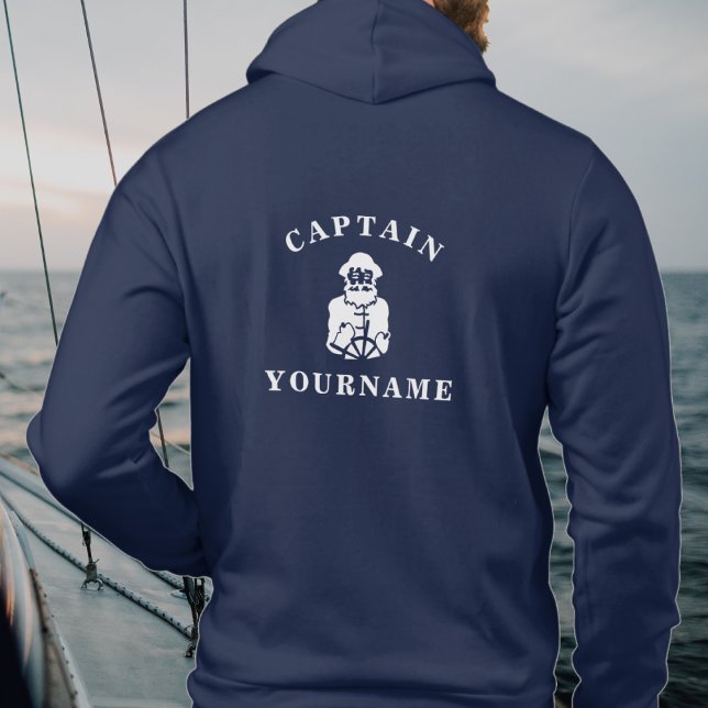 Sudadera Capitán Old Scruff con su nombre Nautical Hoodie (Subido por el creador)