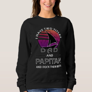Sudadera Capitán Papa Padres Día Retro Anchor Dada