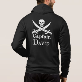 Sudadera Capitán pirata personalizado Zip Hoodie
