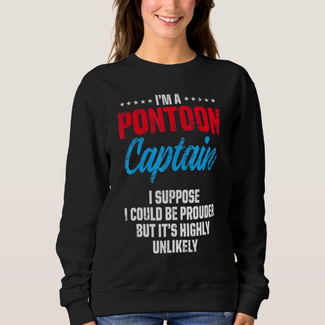 Sudadera Capitán Pontoon Vela Navegador Marítimo 24 (Anverso)