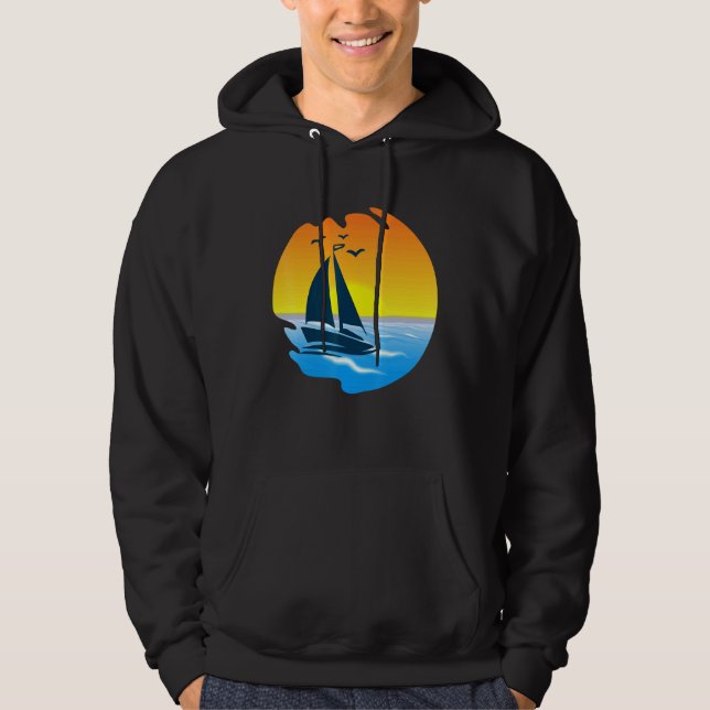 Sudadera Capitán Vela del propietario del barco de vela Ret (Anverso)