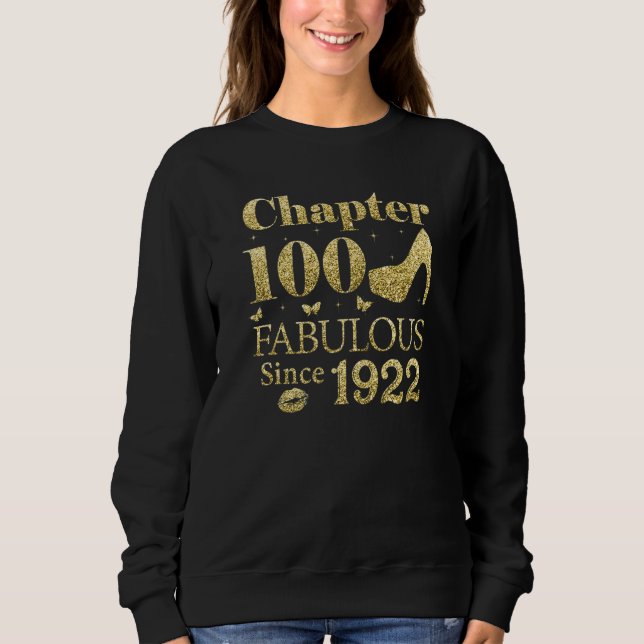 Sudadera Capítulo 100 Fabuloso Desde 1922 100º Cumpleaños (Anverso)