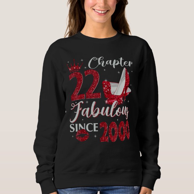 Sudadera Capítulo 22 Fabuloso Desde 2000 22º cumpleaños (Anverso)
