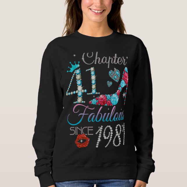 Sudadera Capítulo 41 Fabuloso para las mujeres desde 1981 (Anverso)