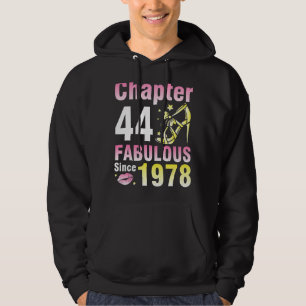 Sudadera Capítulo 44 Años Fabuloso Desde 1978 Feliz Mi