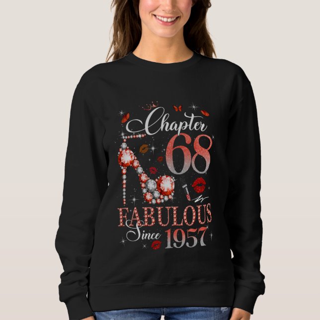 Sudadera Capítulo 68 Fabuloso Est 1957 68th B-day Que (Anverso)