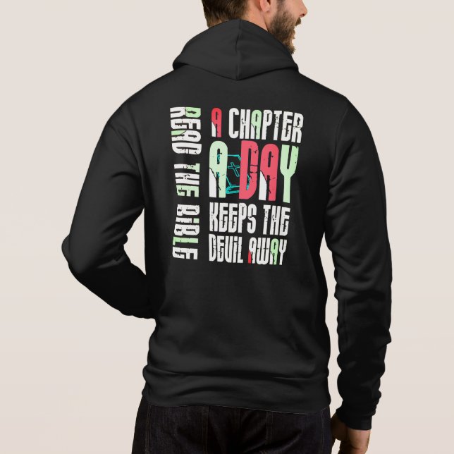 Sudadera Capítulo A Día Mantener Al Diablo Alejado Del Cris (Reverso)