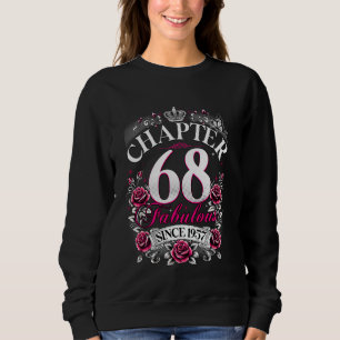 Sudadera Capítulo de mujeres 68 Fabuloso desde 1957 Cumplea