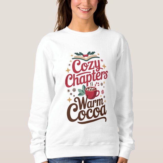 Sudadera Capítulos Acogedores Cacao Caliente Fiesta (Anverso)