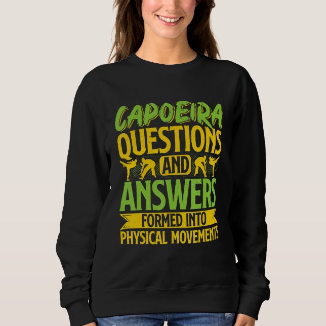 Sudadera Capoeira Danza Marcial Capoeirapreguntas (Anverso)