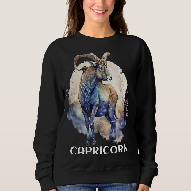 Sudadera Capricorn Caps Zodiac Saturn Ruled Astrological Go (Anverso)