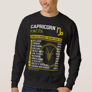 Sudadera Capricorn Hechos Sorprendentes Rótulo Zodiaco Capr