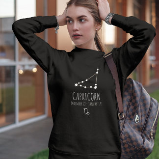 Sudadera Capricornio | Constelación zodiaca personalizada
