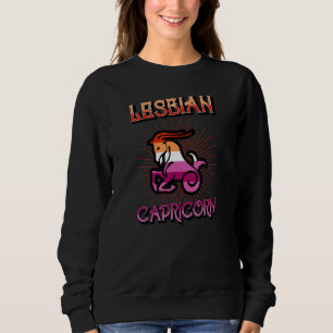 Sudadera Capricornio Lésbico Rótulo Zodiaco Horóscopo de cu