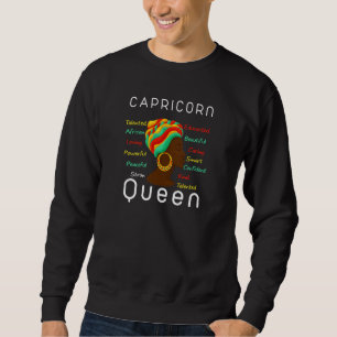 Sudadera Capricornio Reina Afro Horóscopo Diciembre 22