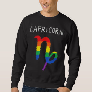 Sudadera Capricornio Rótulo Zodiac Lgbt Lgbt Llub Gay