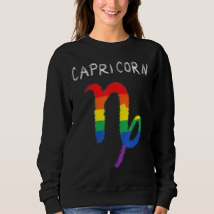 Sudadera Capricornio Rótulo Zodiac Lgbt Lgbt Llub Gay