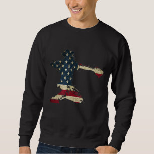 Sudadera Captadores de béisbol Gear Bandera Estadounidense