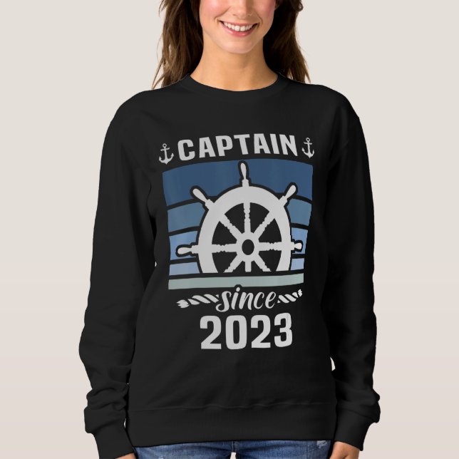 Sudadera Captain 2023 Boat Driving Licence Motorboat Sailin (Anverso)