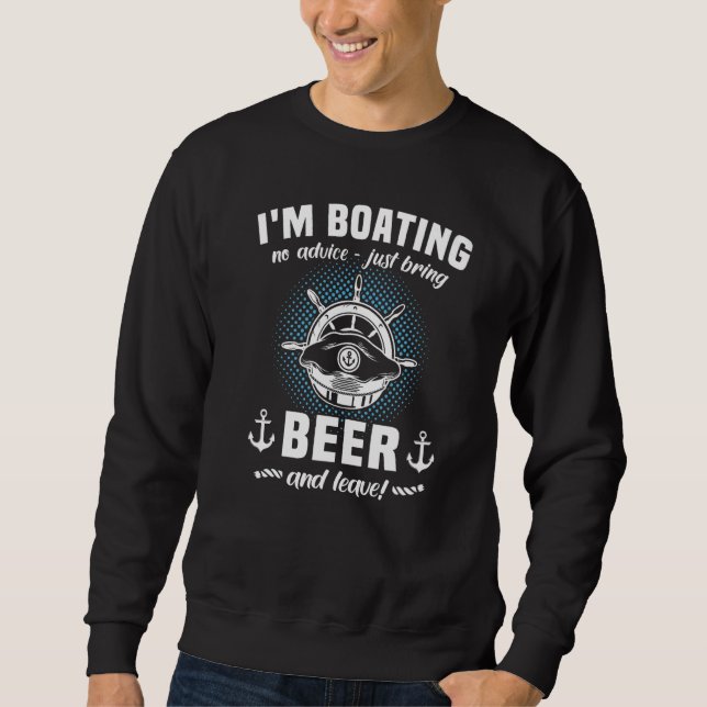 Sudadera Captain Beer Boat Sports Boat Sailing Boat Motor B (Anverso)