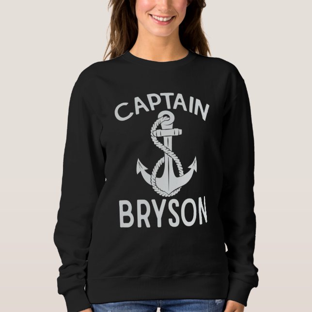 Sudadera Captain Bryson Anchor Boat Boating Ship Yacht (Anverso)