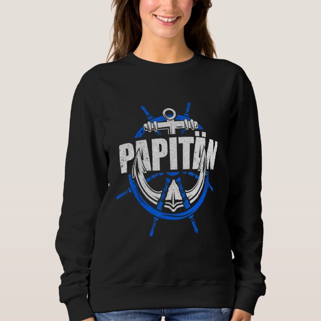 Sudadera Captain Sailing Bote (Anverso)