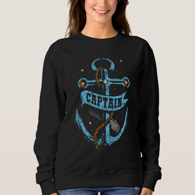 Sudadera Captain Skipper Ship  Boat Owner (Anverso)