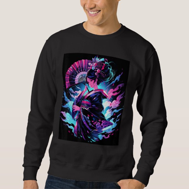 Sudadera Captivating Geisha Essence of Grace Graphic (Anverso)