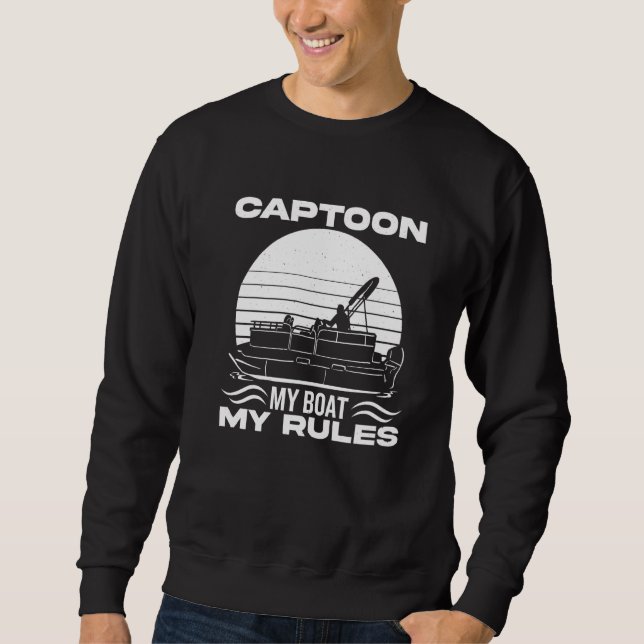 Sudadera Captura de pantalla de mi barco mis reglas 1 (Anverso)