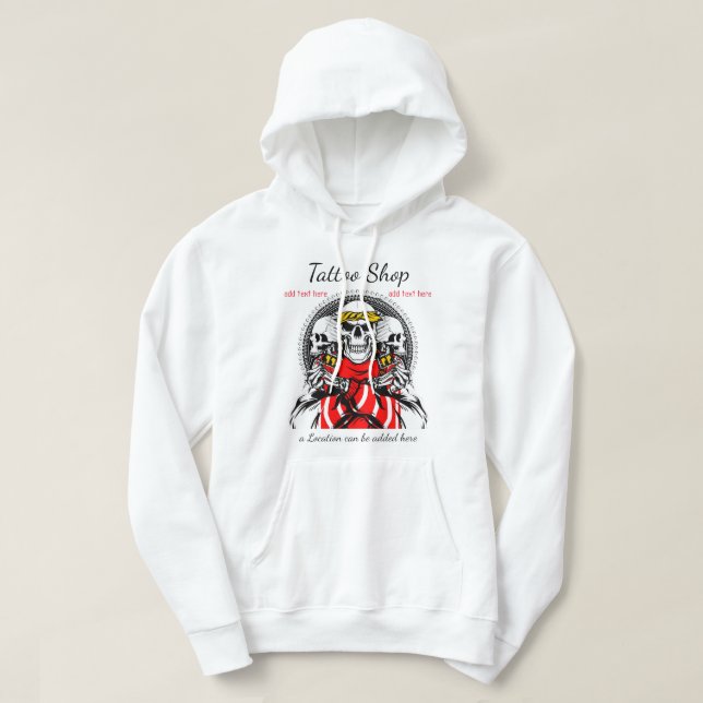 Sudadera capucha básica de Tattoo Studio (Diseño del anverso)