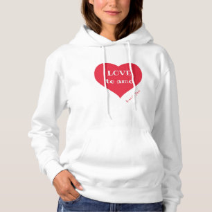Sudadera capucha básica femenina apasionada