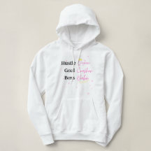 Sudadera capucha básica "Hustle Queen"