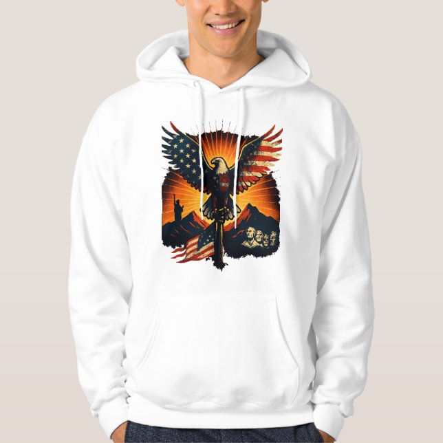 Sudadera capucha básica masculina - Confort cotidi (Anverso)