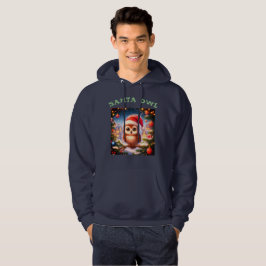 Sudadera capucha de búho negro masculino