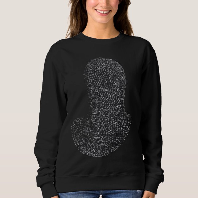 Sudadera Capucha de guerrero de malla de acero (Anverso)