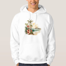 Sudadera capucha de la isla tropical