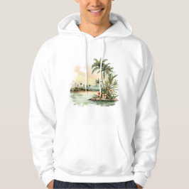 Sudadera capucha de la isla tropical