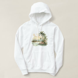 Sudadera capucha de la isla tropical
