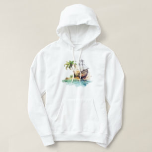 Sudadera capucha de la isla tropical