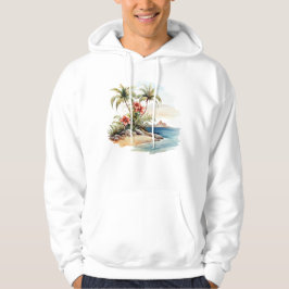 Sudadera capucha de la isla tropical
