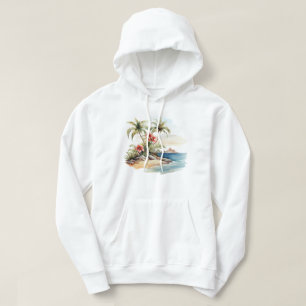 Sudadera capucha de la isla tropical