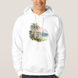 Sudadera capucha de la isla tropical