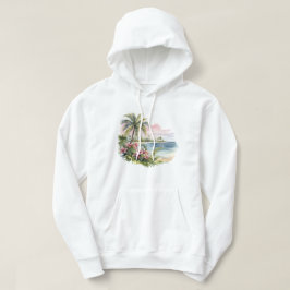 Sudadera capucha de la isla tropical