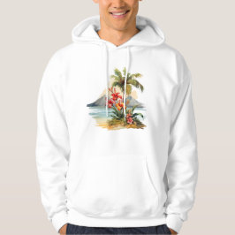 Sudadera capucha de la isla tropical