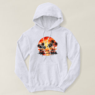 Sudadera capucha de la isla tropical