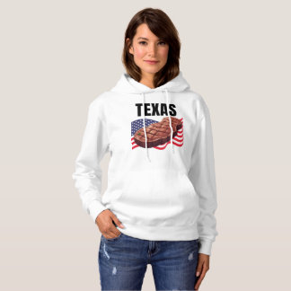 Sudadera capucha de las mujeres de Texas