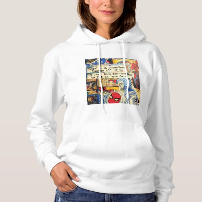 Sudadera capucha de superheroína femenina (Anverso)