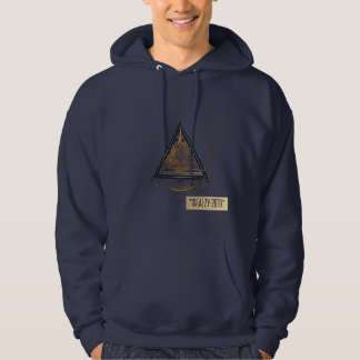 Sudadera "Capucha gris oscuro en el cráneo: desata tu borde