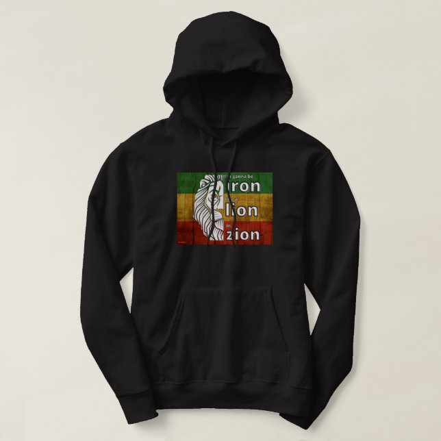 sudadera capucha "IRON LION" (Diseño del anverso)