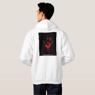 Sudadera capucha sangrienta de impresión a mano